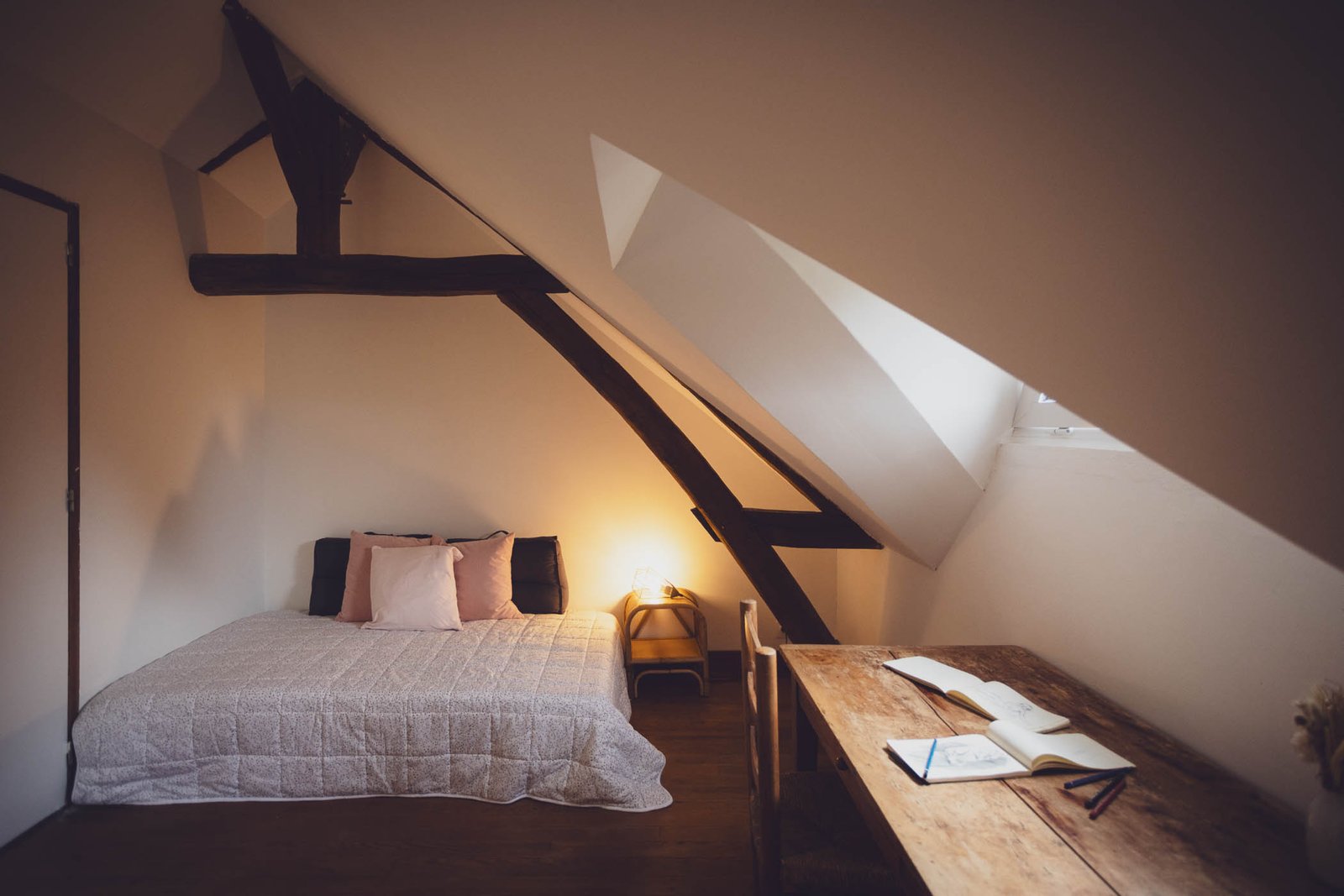 Chambre Nord – Gîte de groupe Ecoliving Le Chemin à Blennes, Seine-et-Marne
